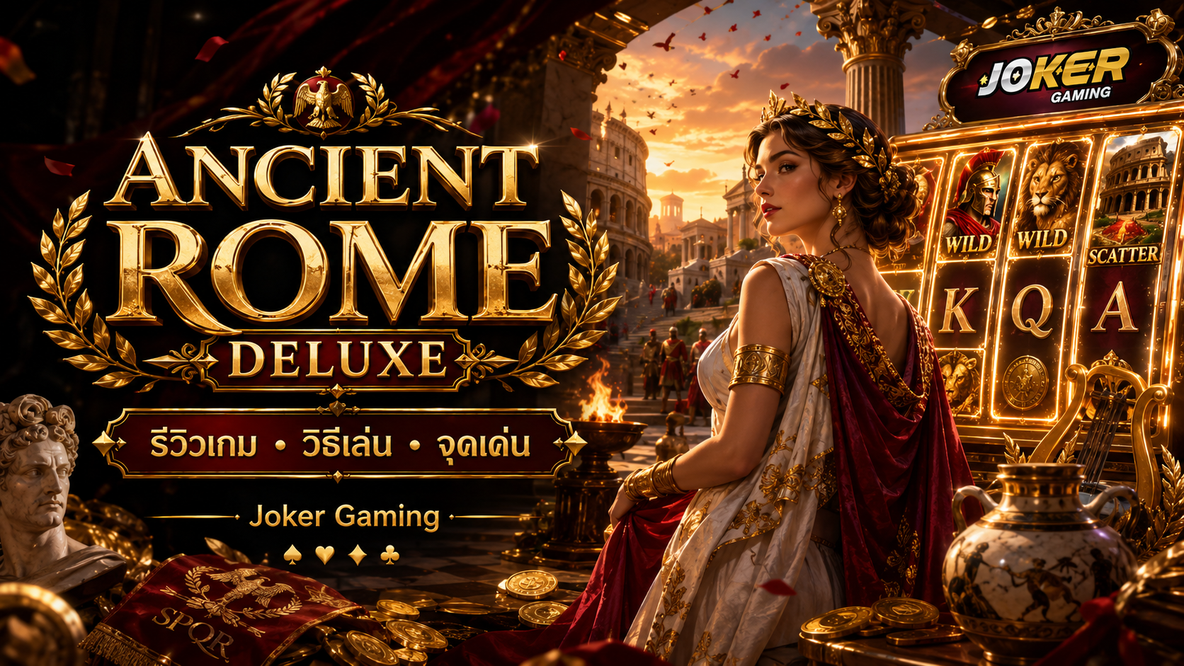 ภาพรีวิวเกม Ancient Rome Deluxe บน Joker Gaming