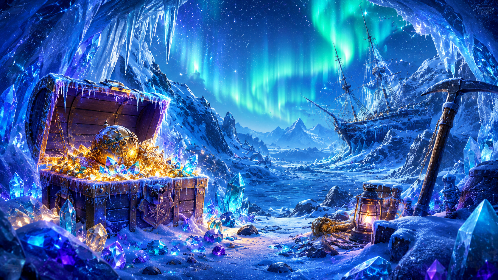 ภาพรีวิวเกม Arctic Treasure บน Joker Gaming