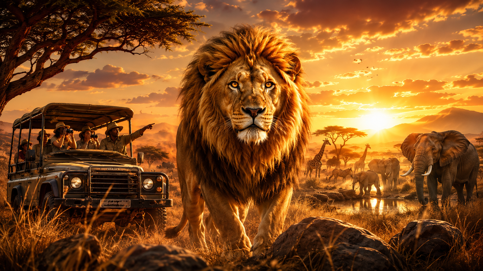 ภาพรีวิวเกม Big Game Safari บน Joker Gaming