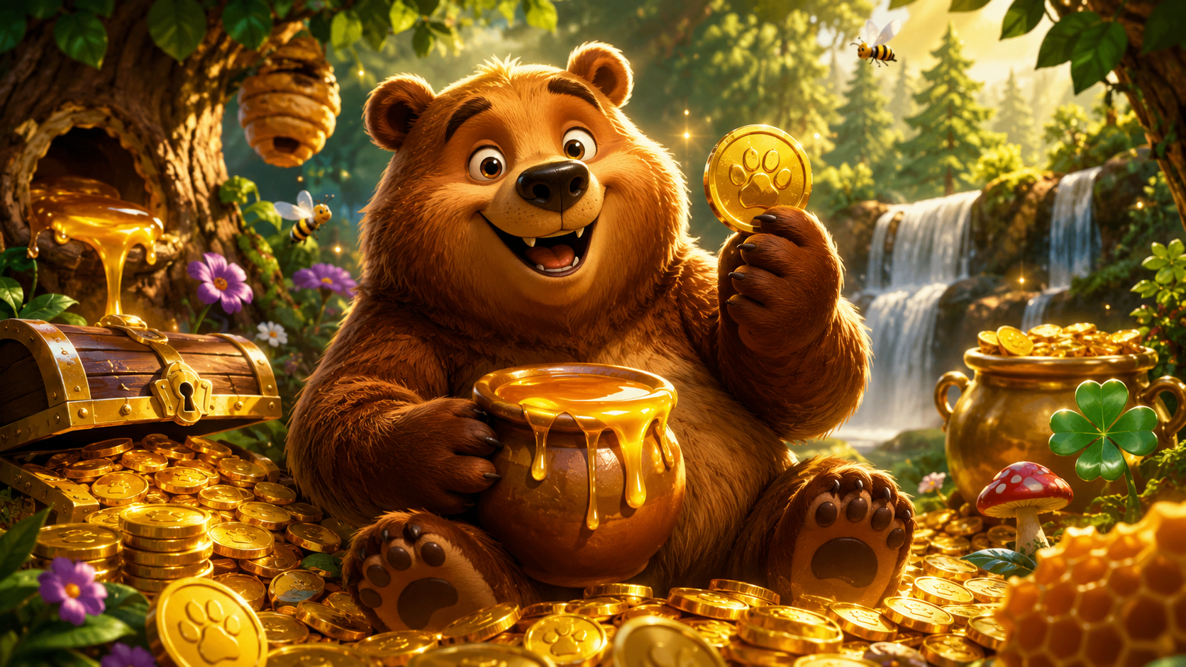 ภาพรีวิวเกม Bonus Bear บน Joker Gaming
