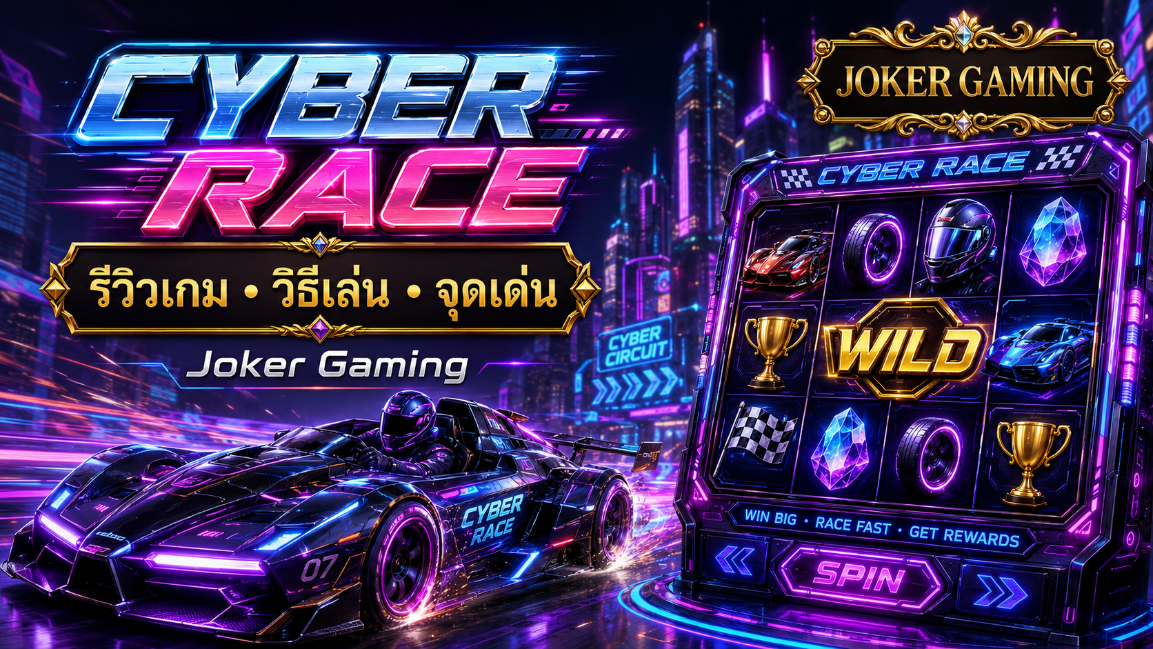 ภาพรีวิวเกม Cyber Race บน Joker Gaming