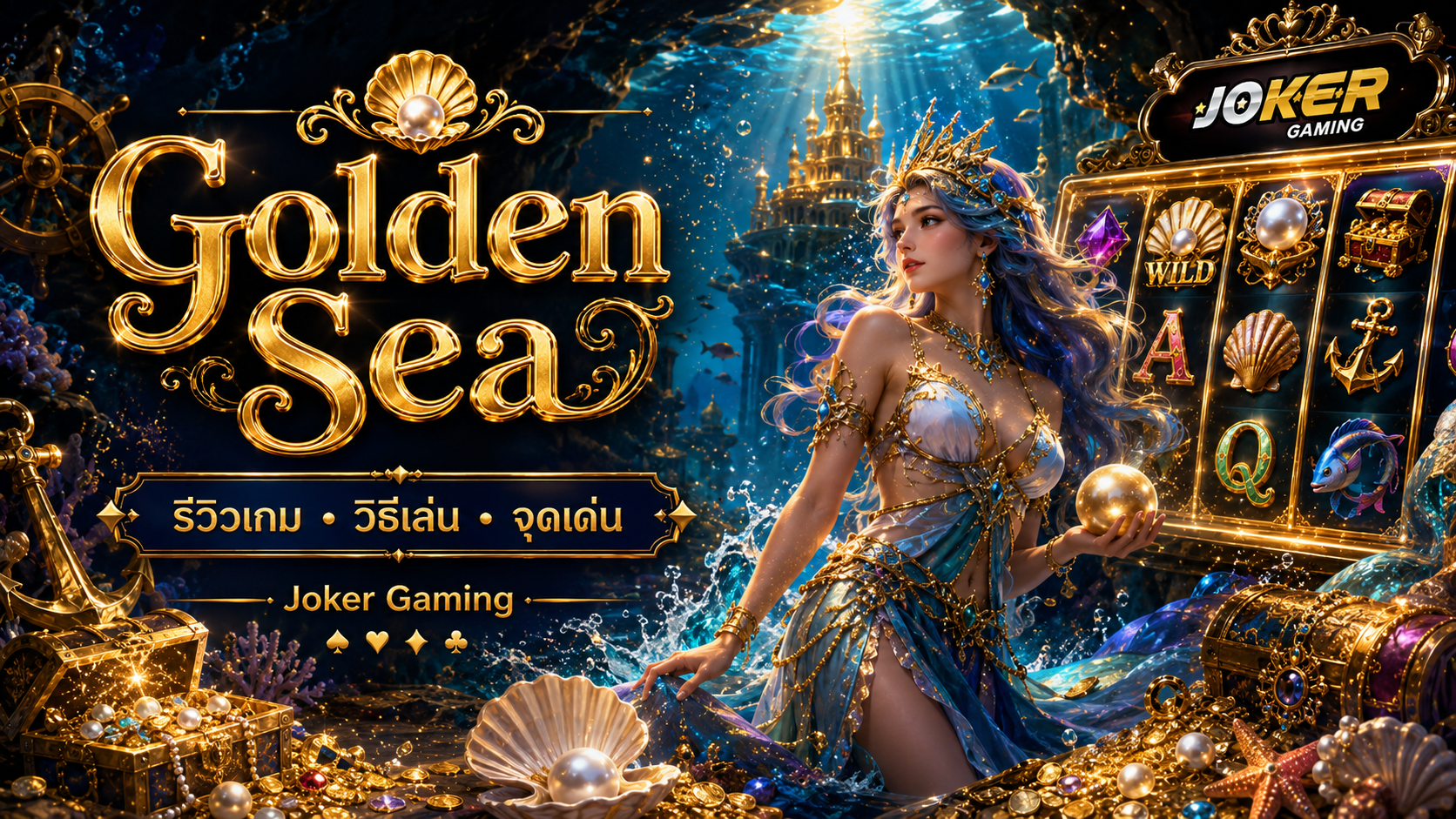 ภาพรีวิวเกม Golden Sea บน Joker Gaming