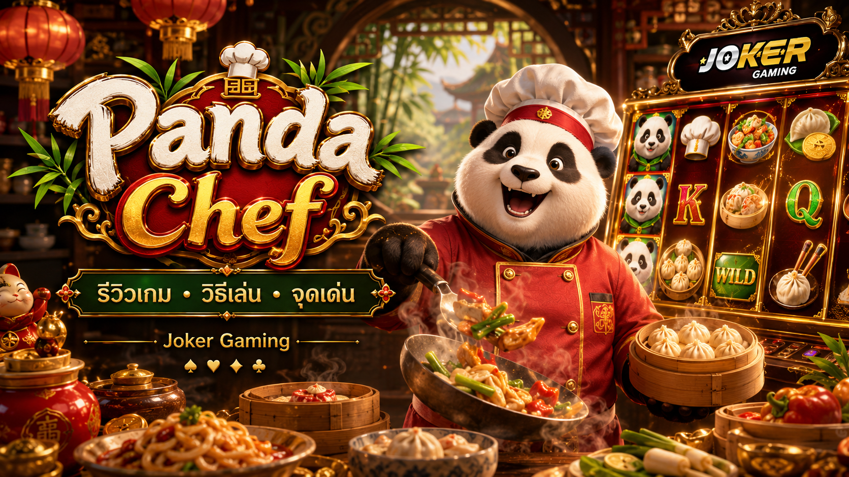 ภาพรีวิวเกม Panda Chef บน Joker Gaming