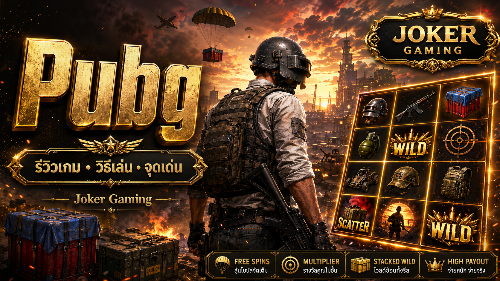 ภาพรีวิวเกม Pubg บน Joker Gaming
