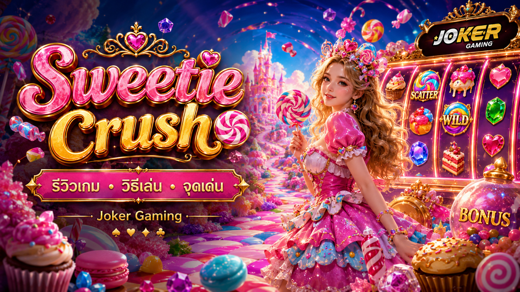 ภาพรีวิวเกม Sweetie Crush บน Joker Gaming